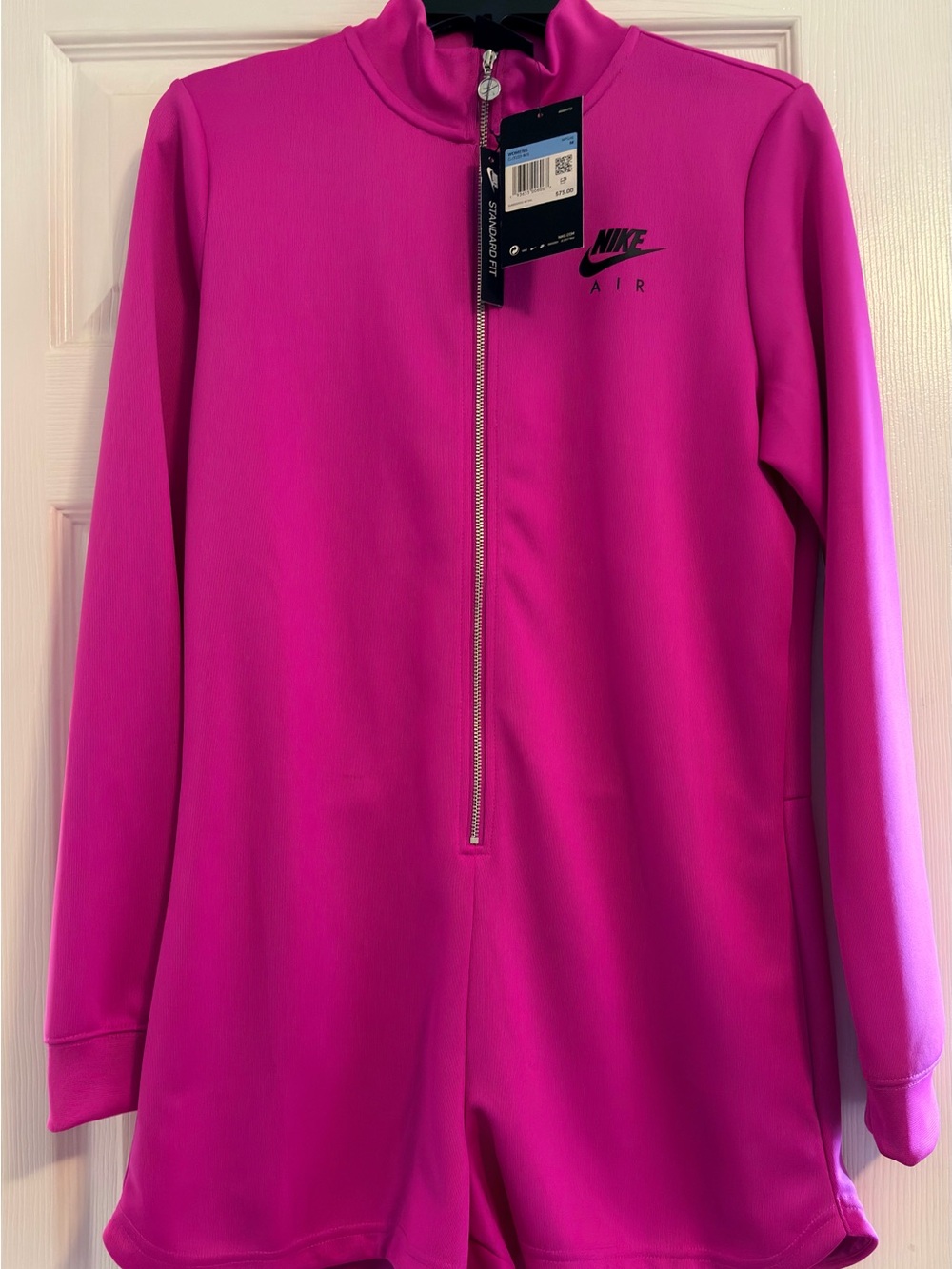 Nike Women's Bright Magenta Zip-Front Bomber Jacket